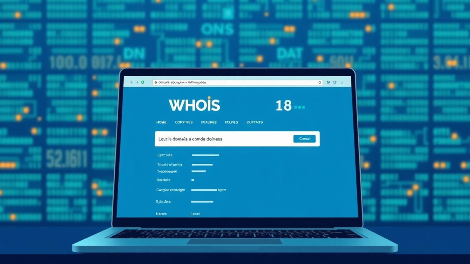 consulta whois dominio dns
