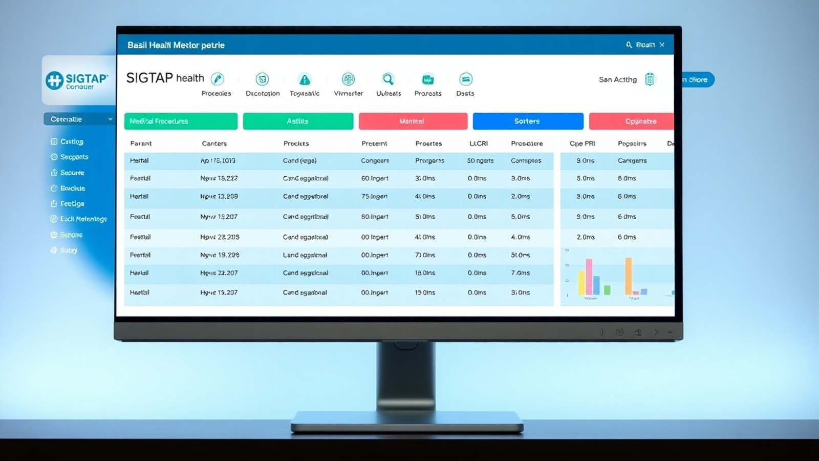 dashboard tabela unificada sigtap