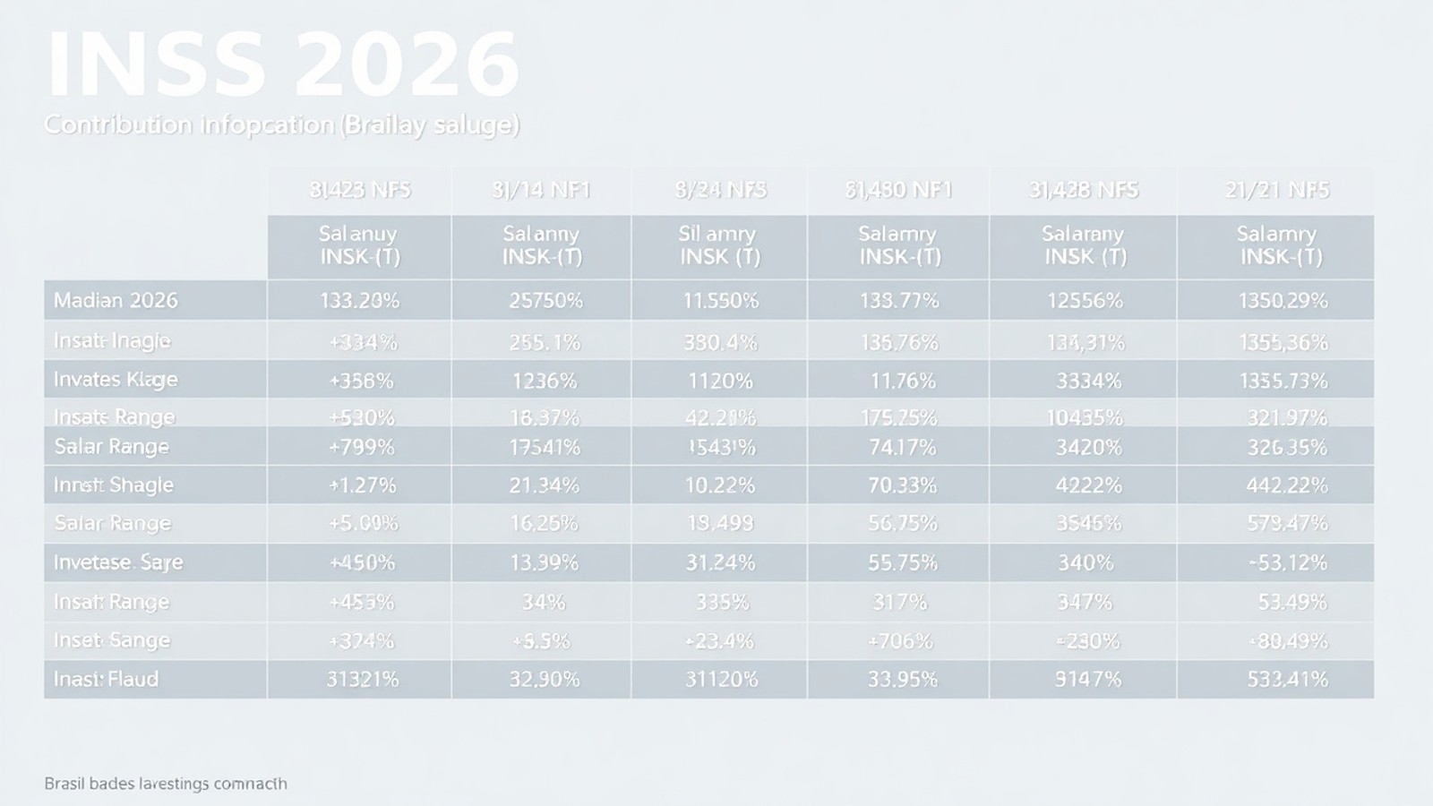 tabela desconto inss 2026 faixas
