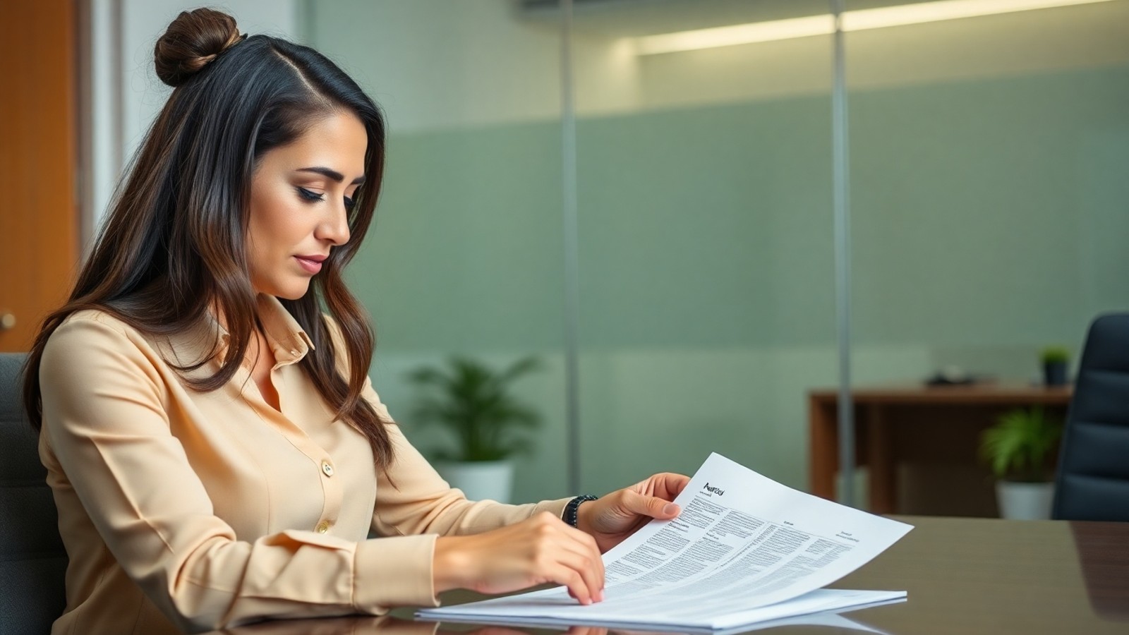 trabalhador analisa contrato clt