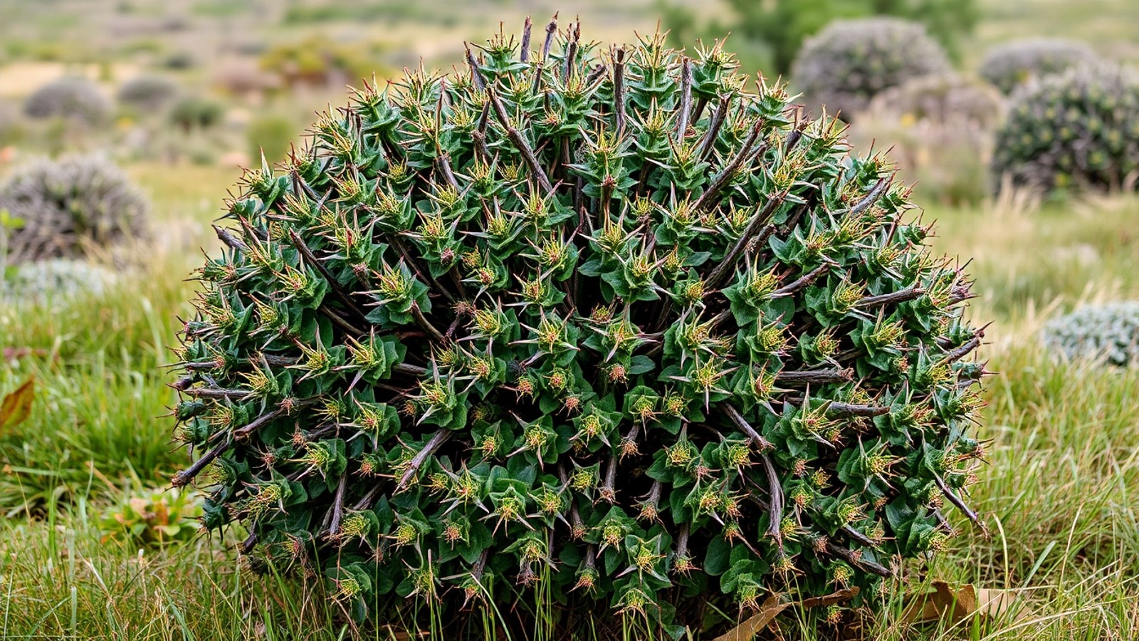 arbusto espinhoso denso