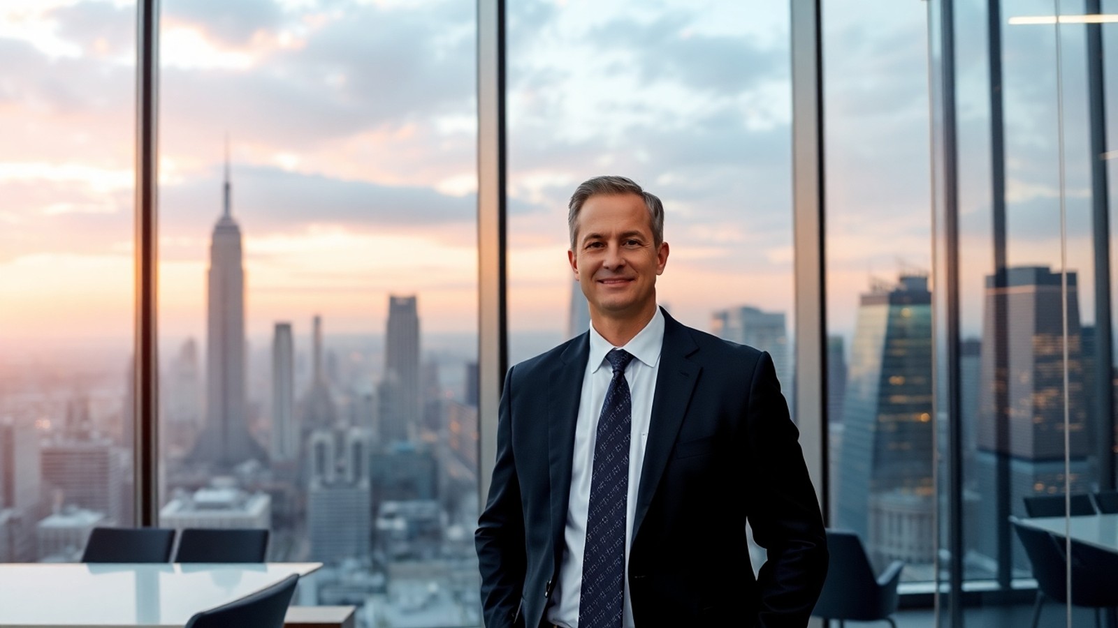 ceo em escritorio corporativo