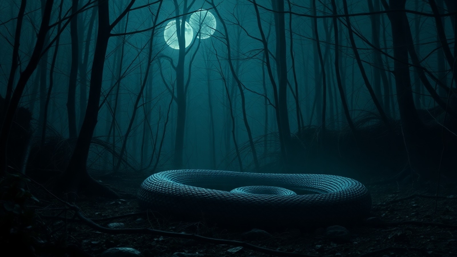 cobra no sonho floresta sombreada