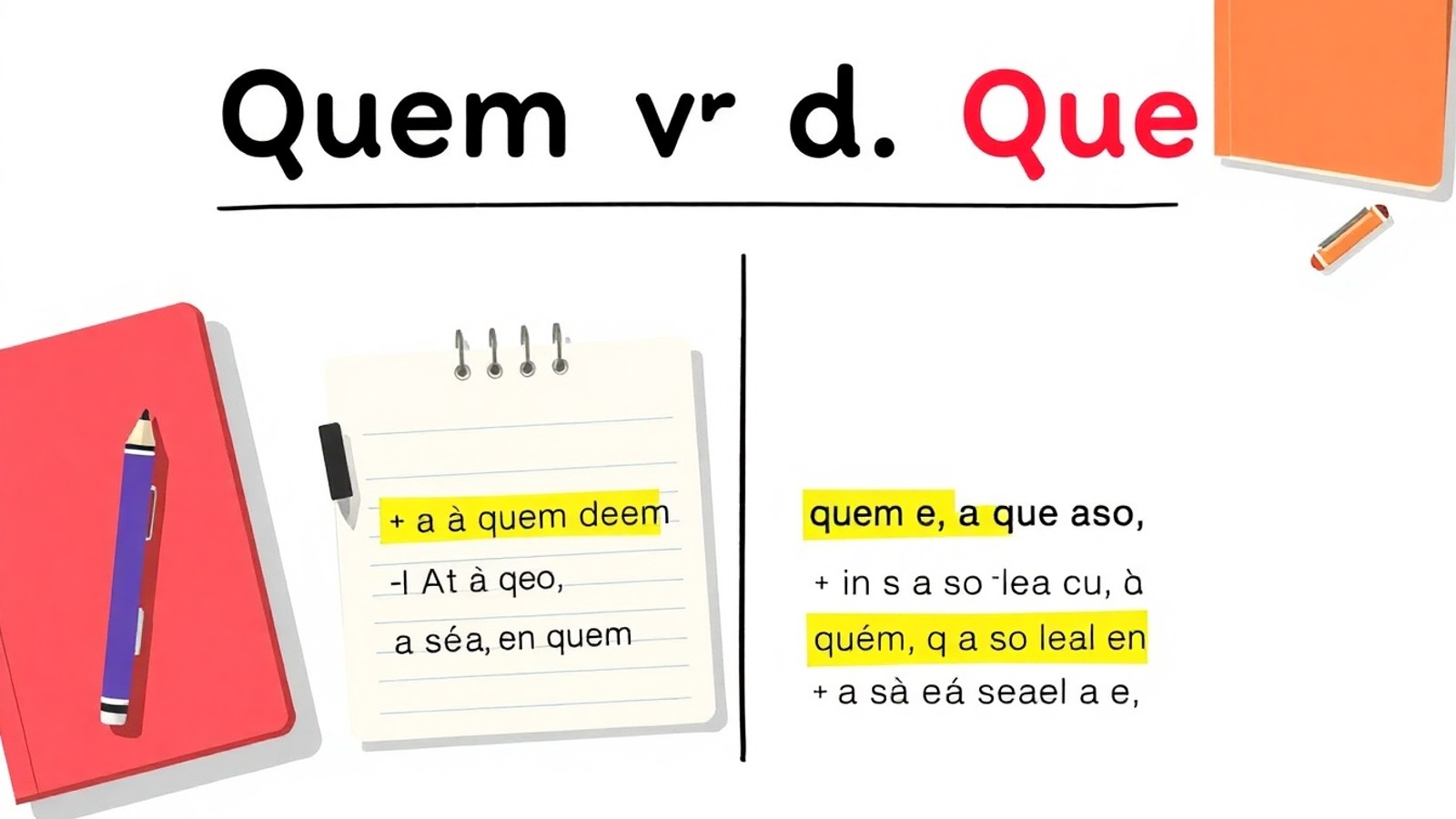 Diferença entre Quem e Que: uso correto e exemplos
