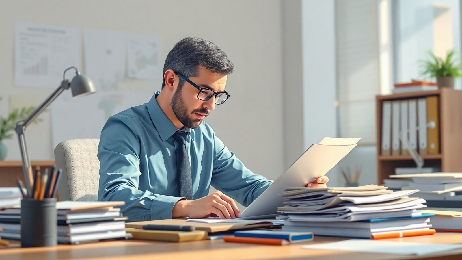 diligencia no trabalho cuidadoso