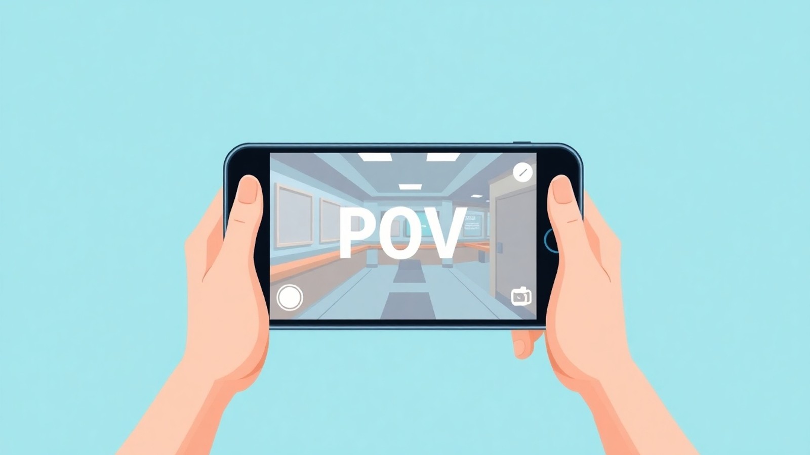 ilustracao o que significa pov primeiro plano