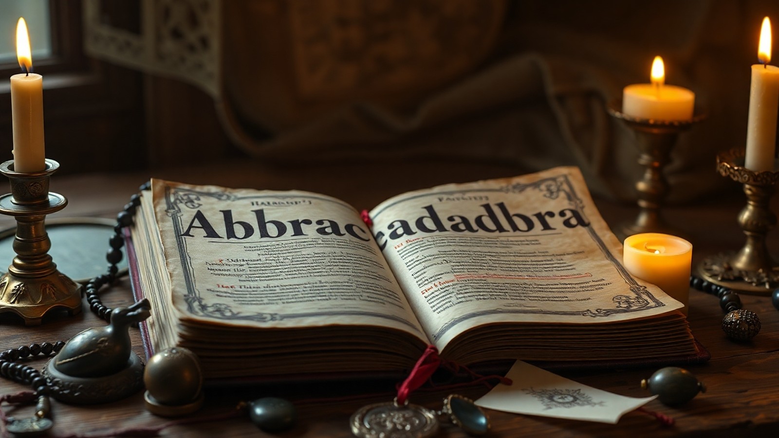 manuscrito mistico abracadabra