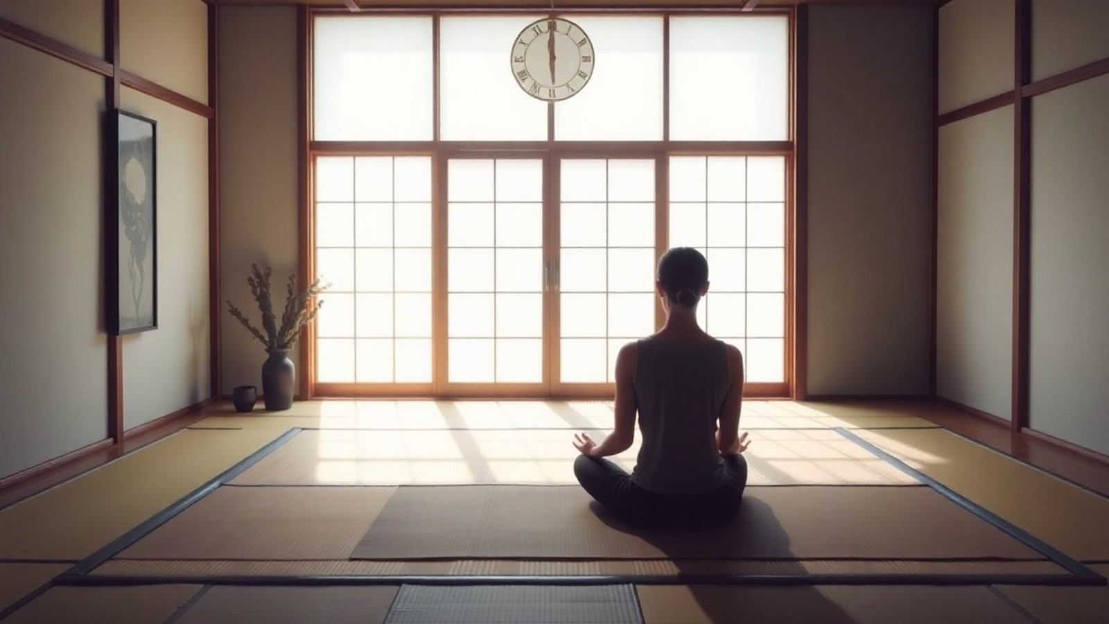 meditacao zen ambiente minimalista