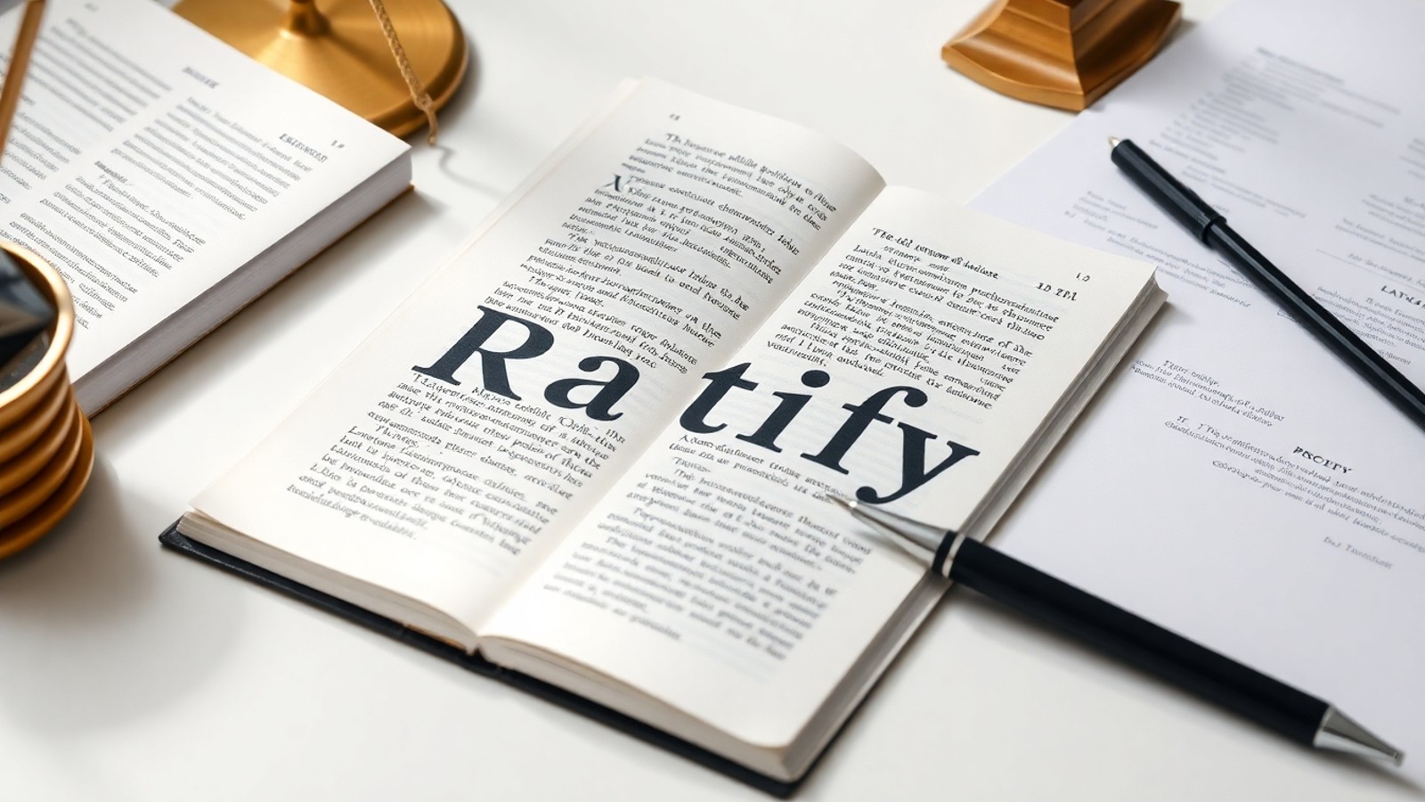 o que significa ratificar 1
