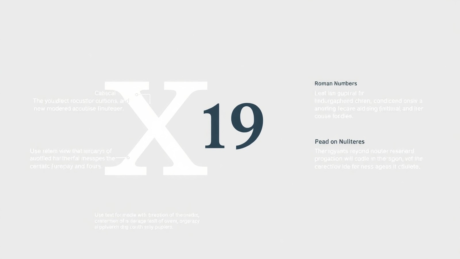 o que significa xix em romano infografico