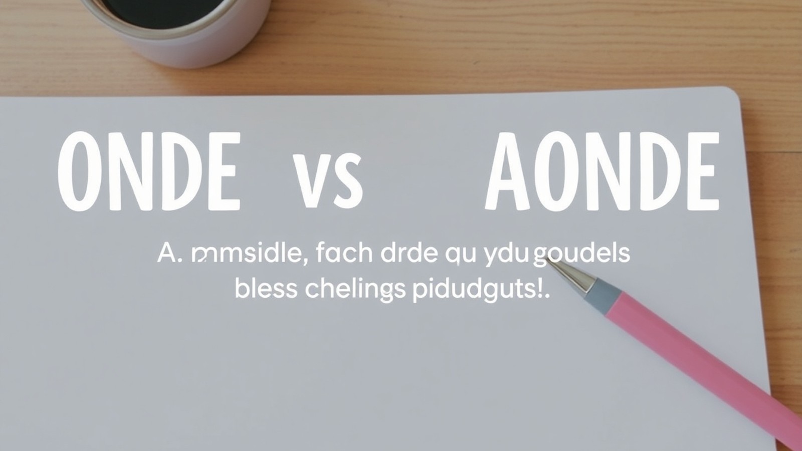 onde ou aonde diferenca capa