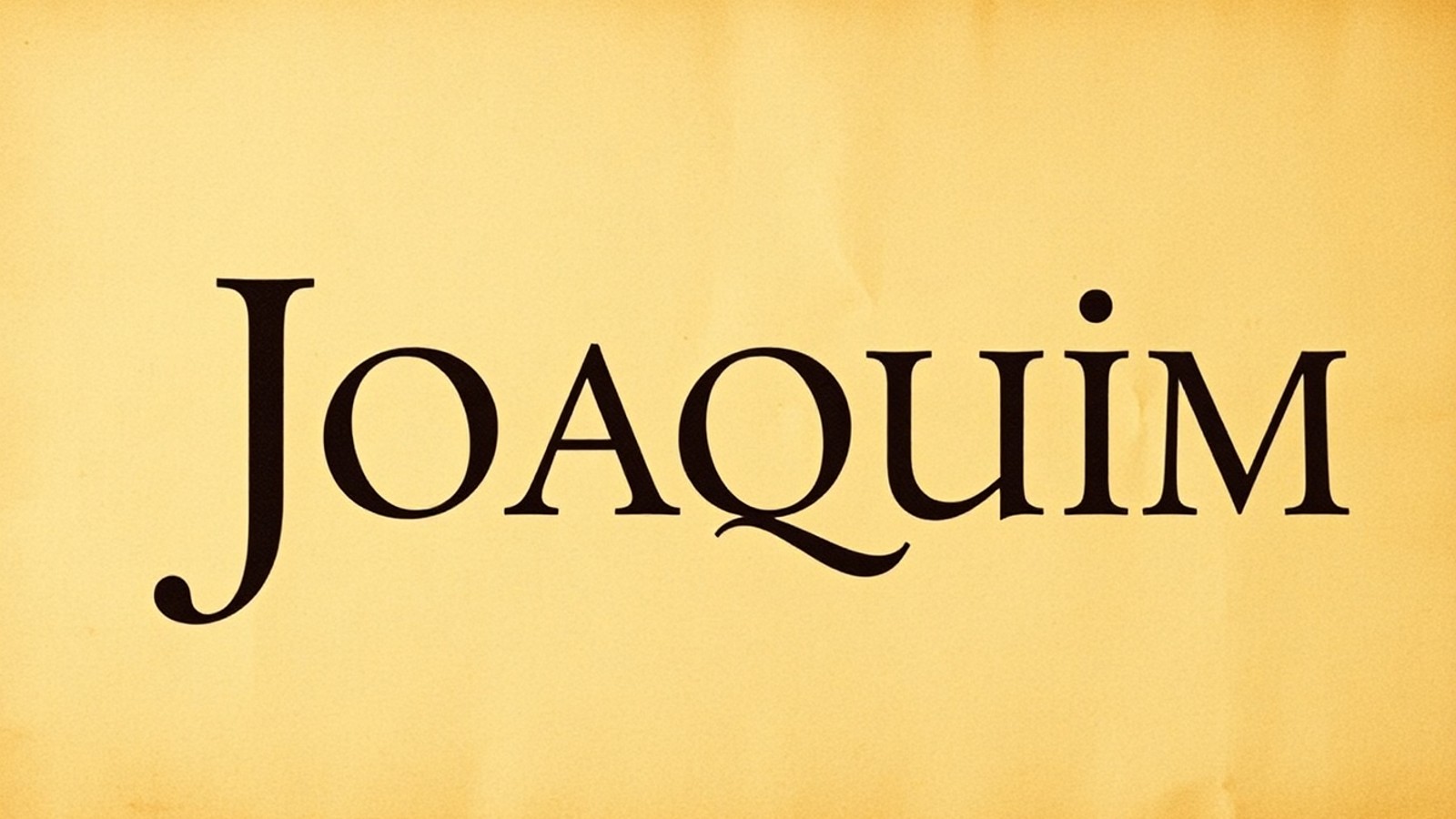 origem hebraica nome joaquim