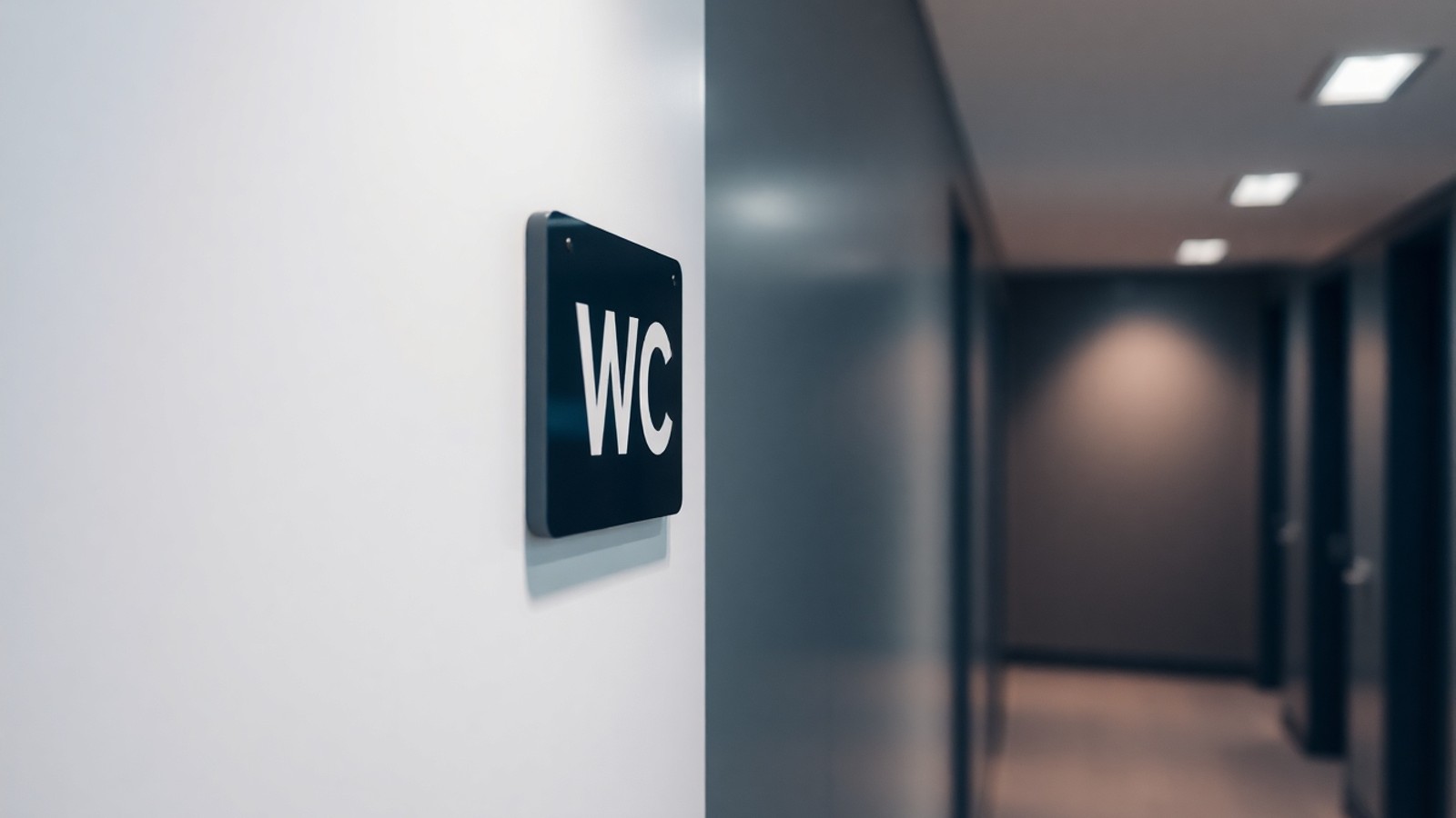 placa wc banheiro publico