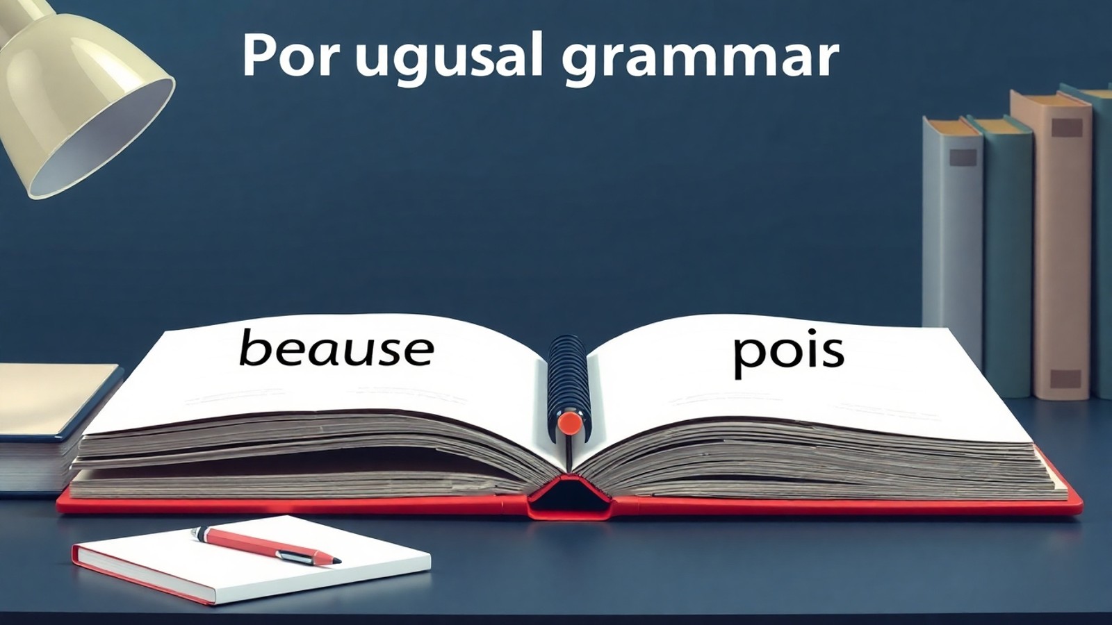 porque sinonimo de pois 1