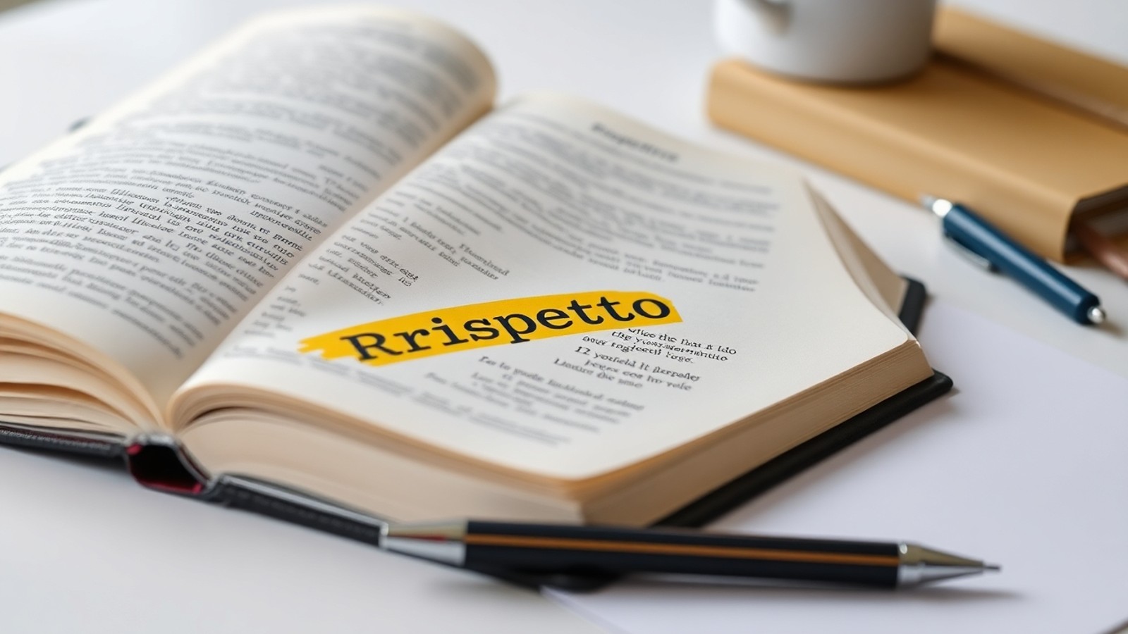 significa rispetto dicionario italiano