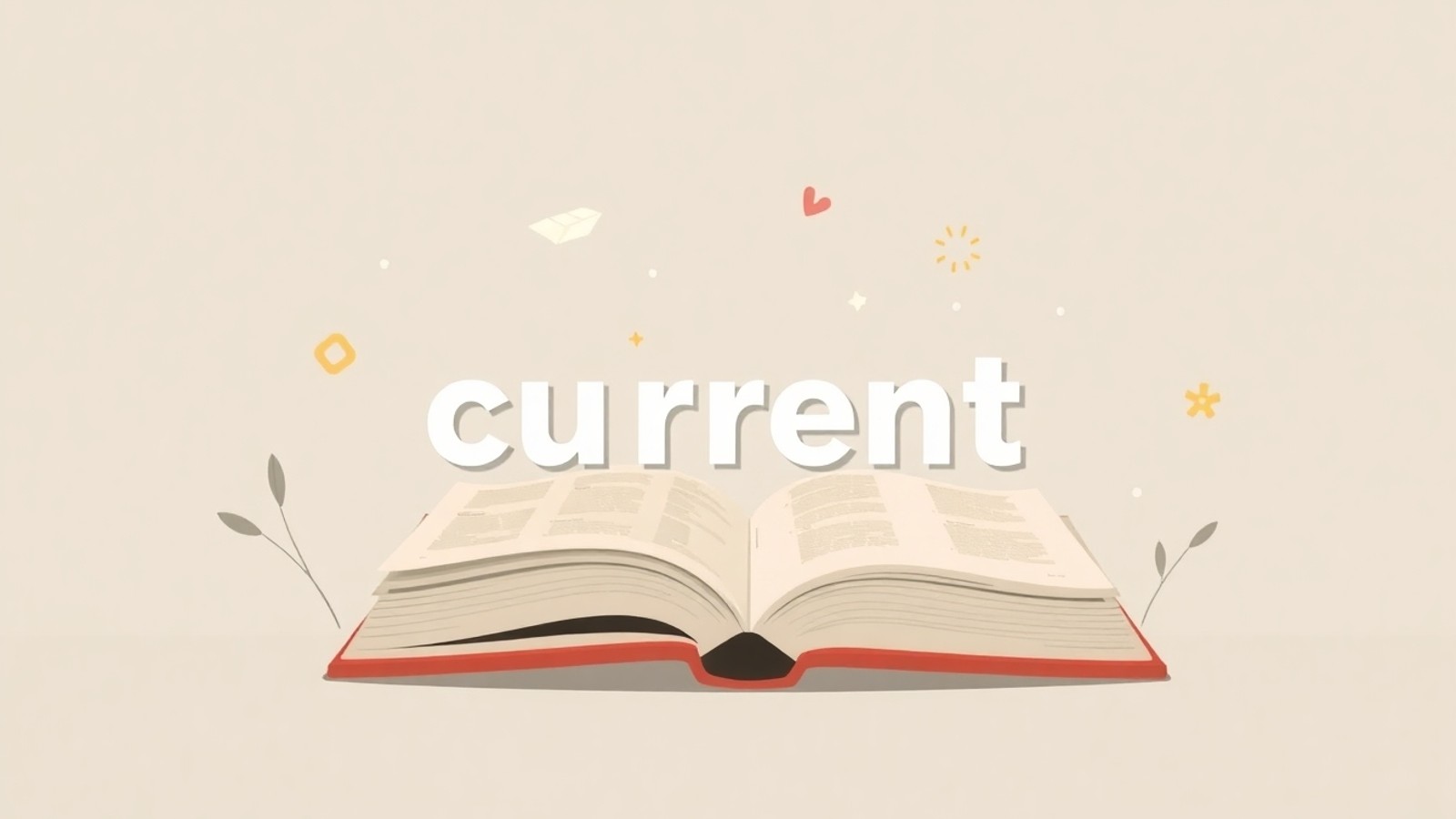 significado de atual ilustracao dicionario