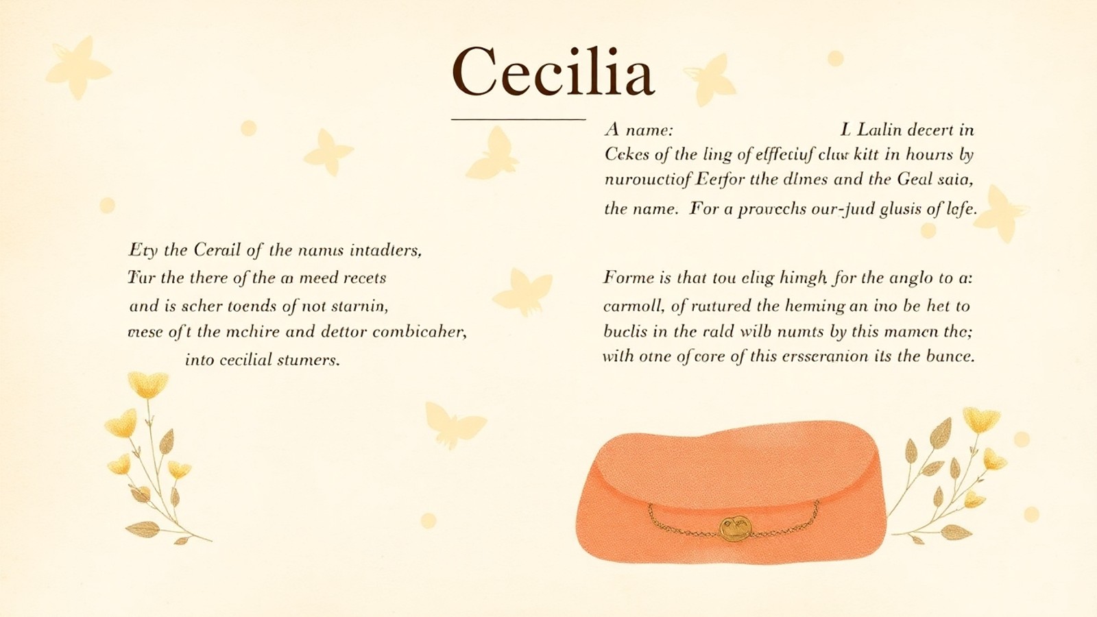 significado de cecilia origem