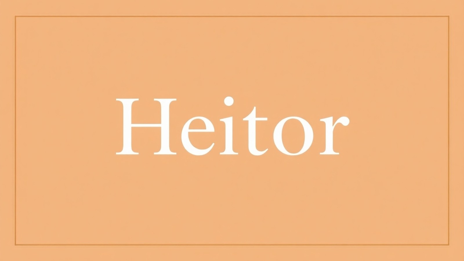 significado de heitor capa editorial