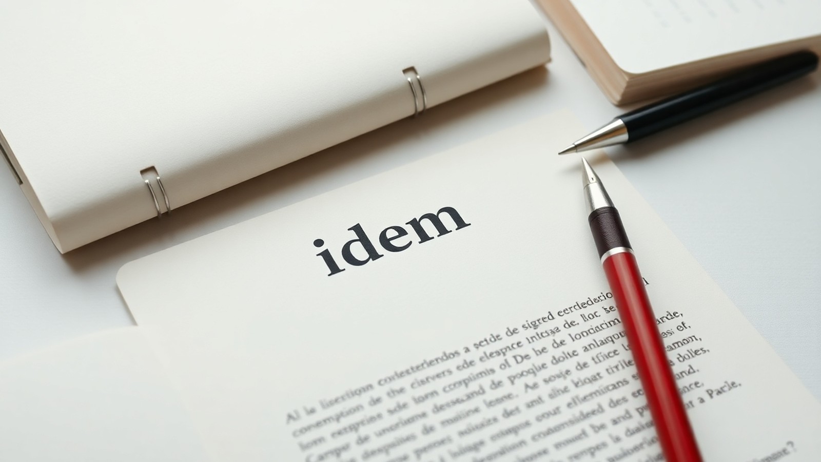 significado de idem introducao