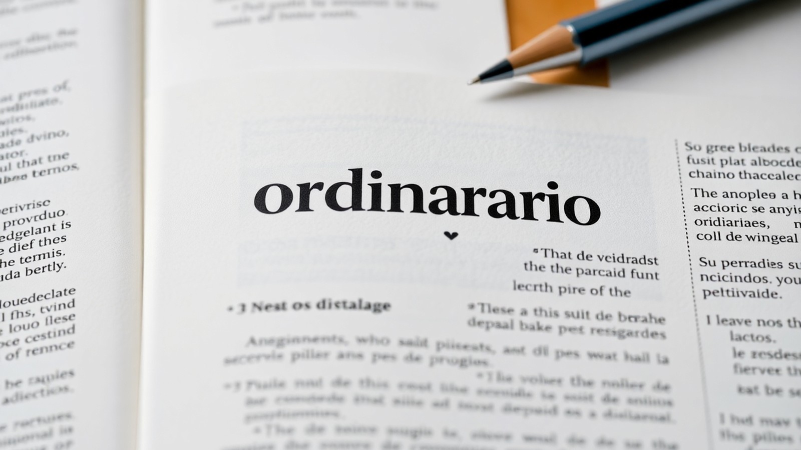 significado de ordinario 1