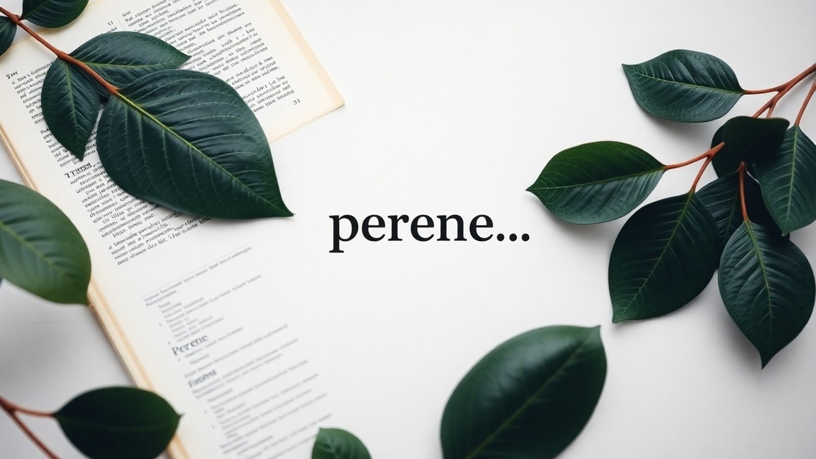 significado de perene introducao