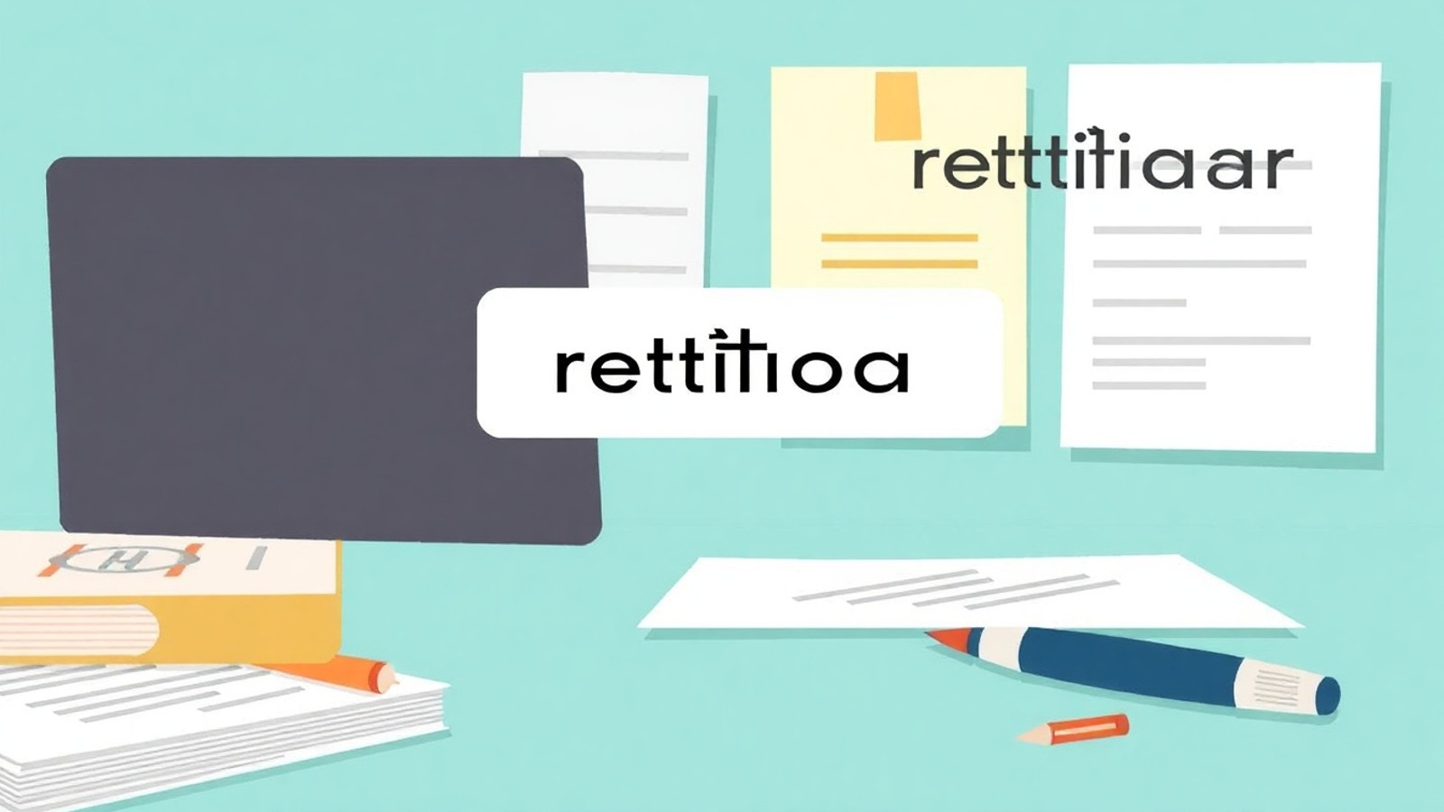 significado de retificar ilustracao educativa