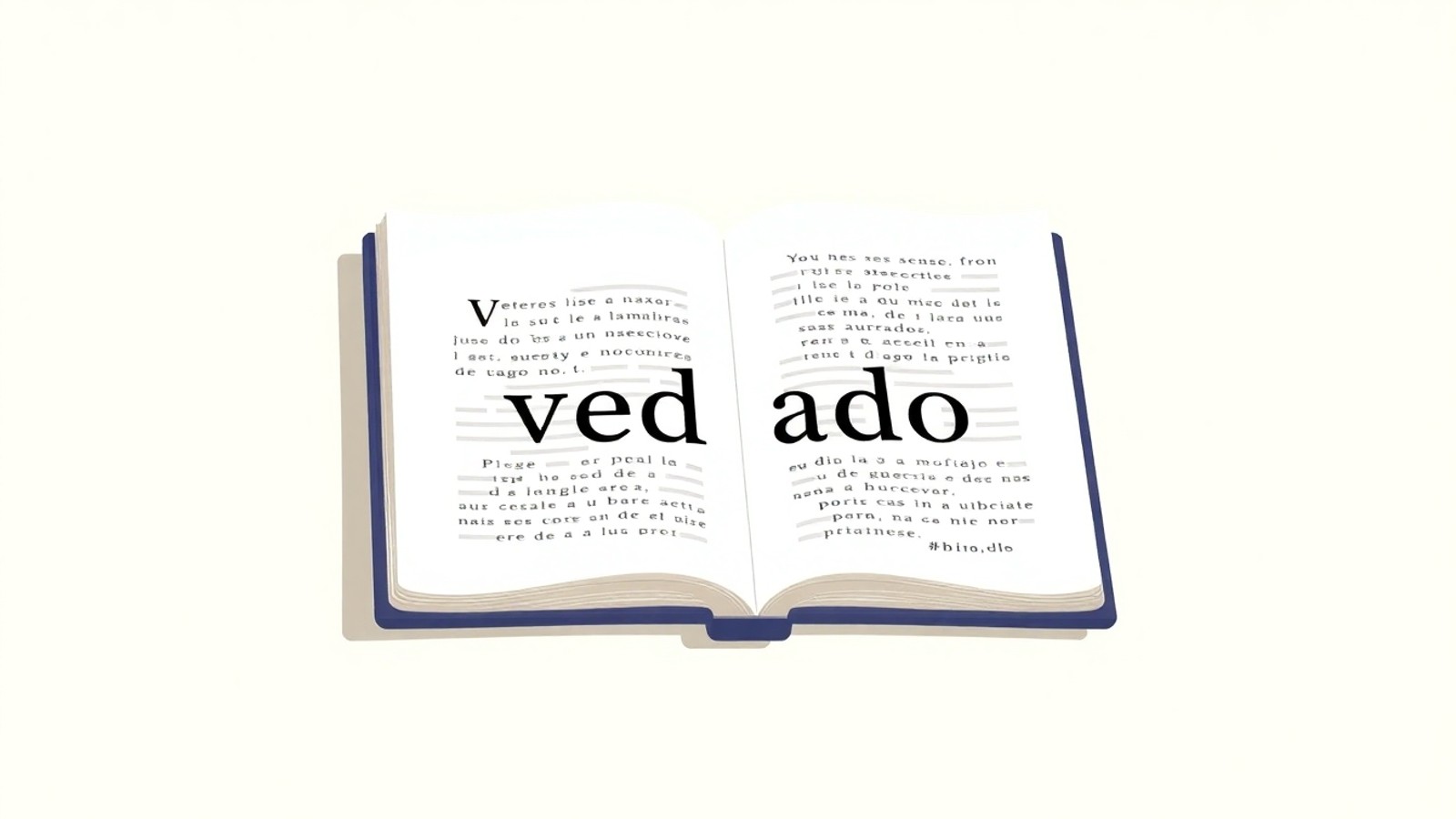 significado de vedado ilustracao editorial