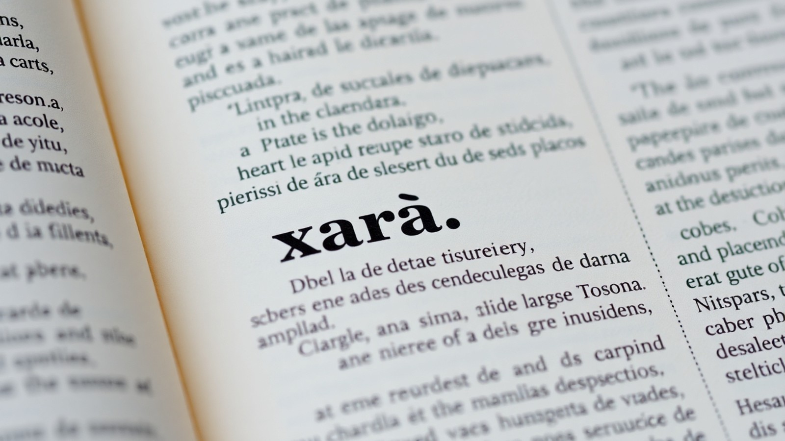 significado de xara no dicionario