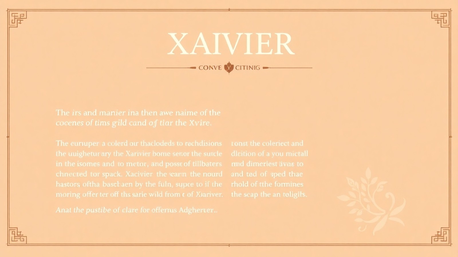 significado de xavier capa