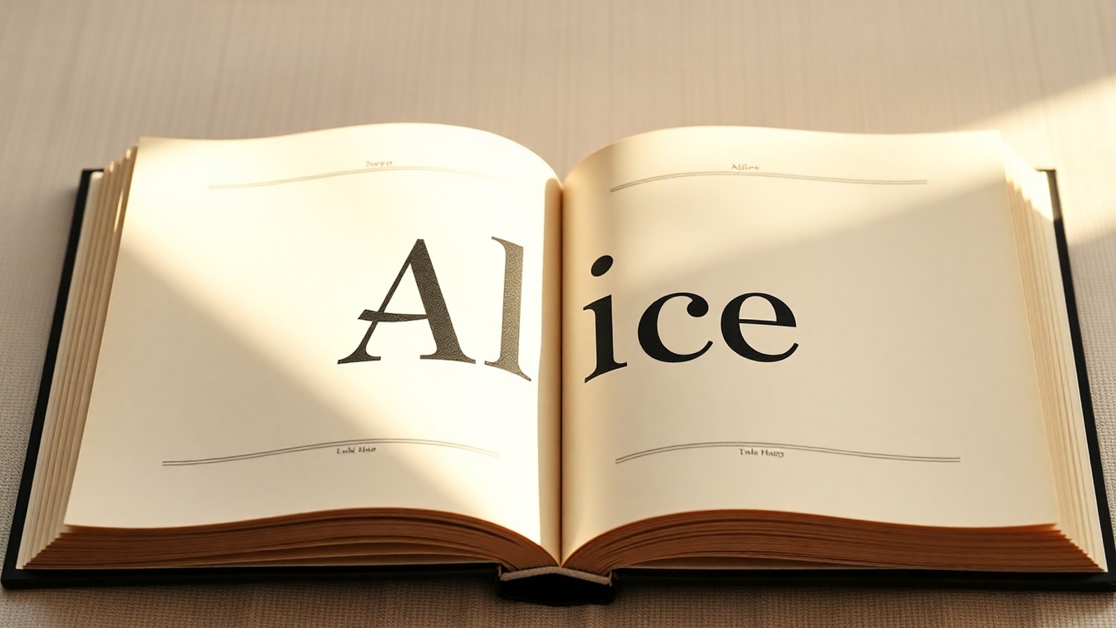 significado nome alice aberto