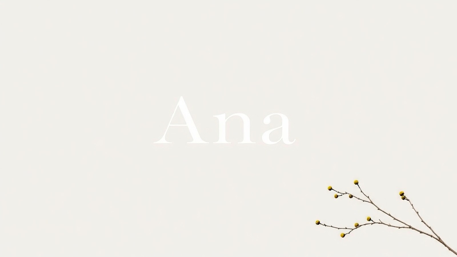 significado nome ana origem