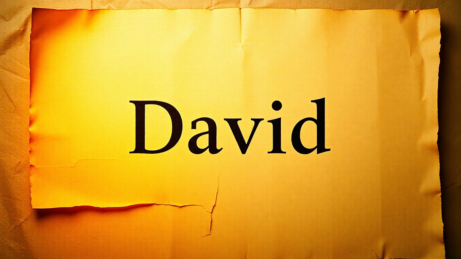 significado nome davi origem hebraica rei biblico