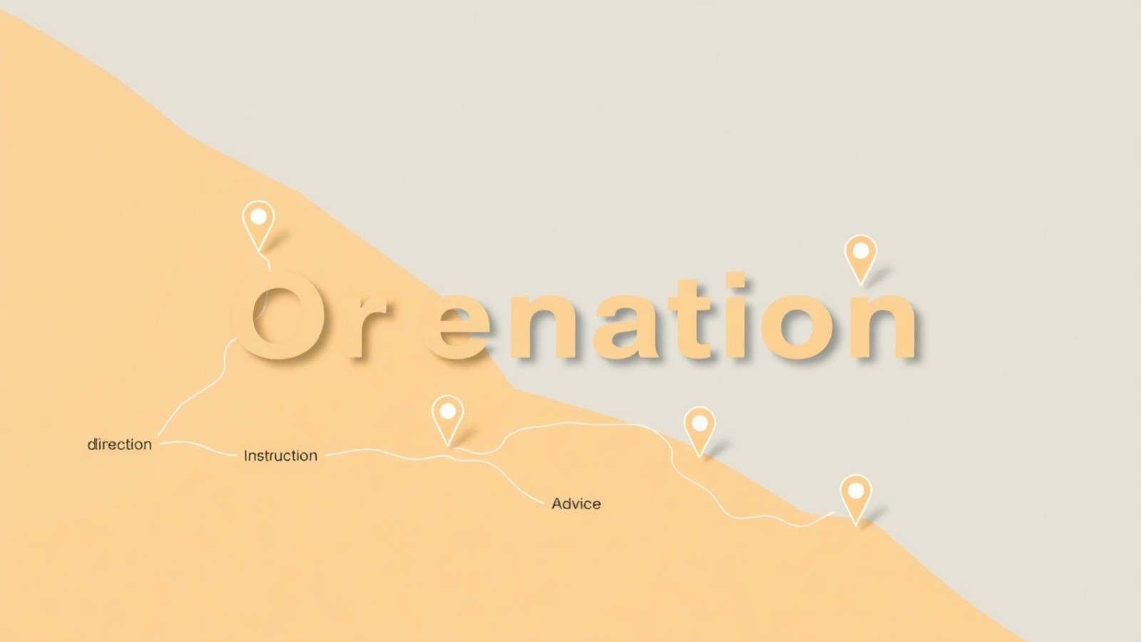 sinonimo de orientacao mapa semantico