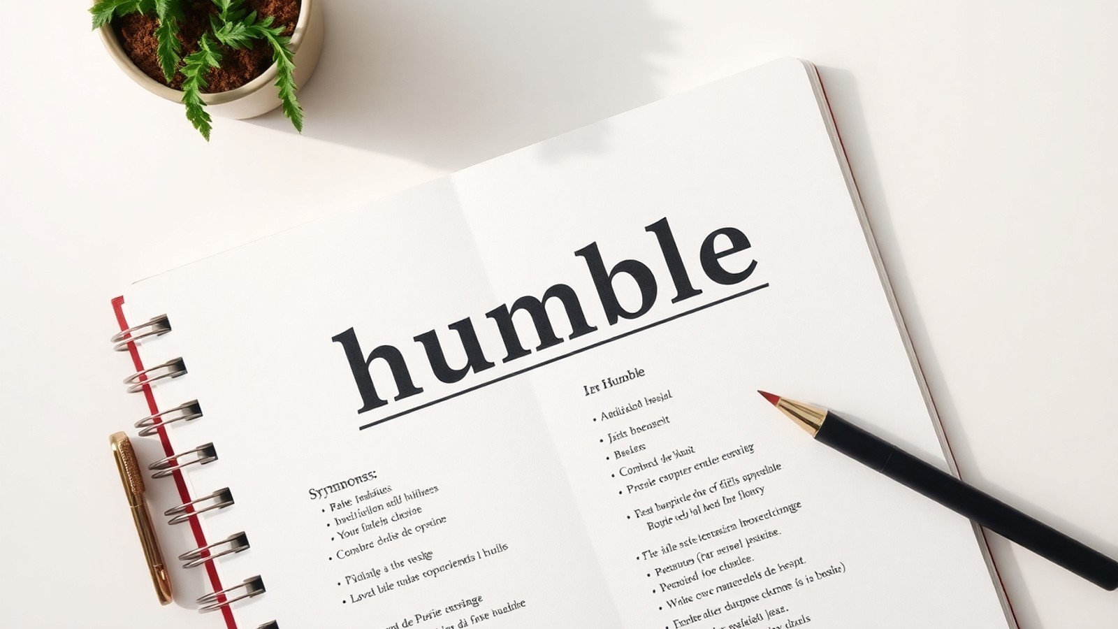 sinonimo humilde vocabulario