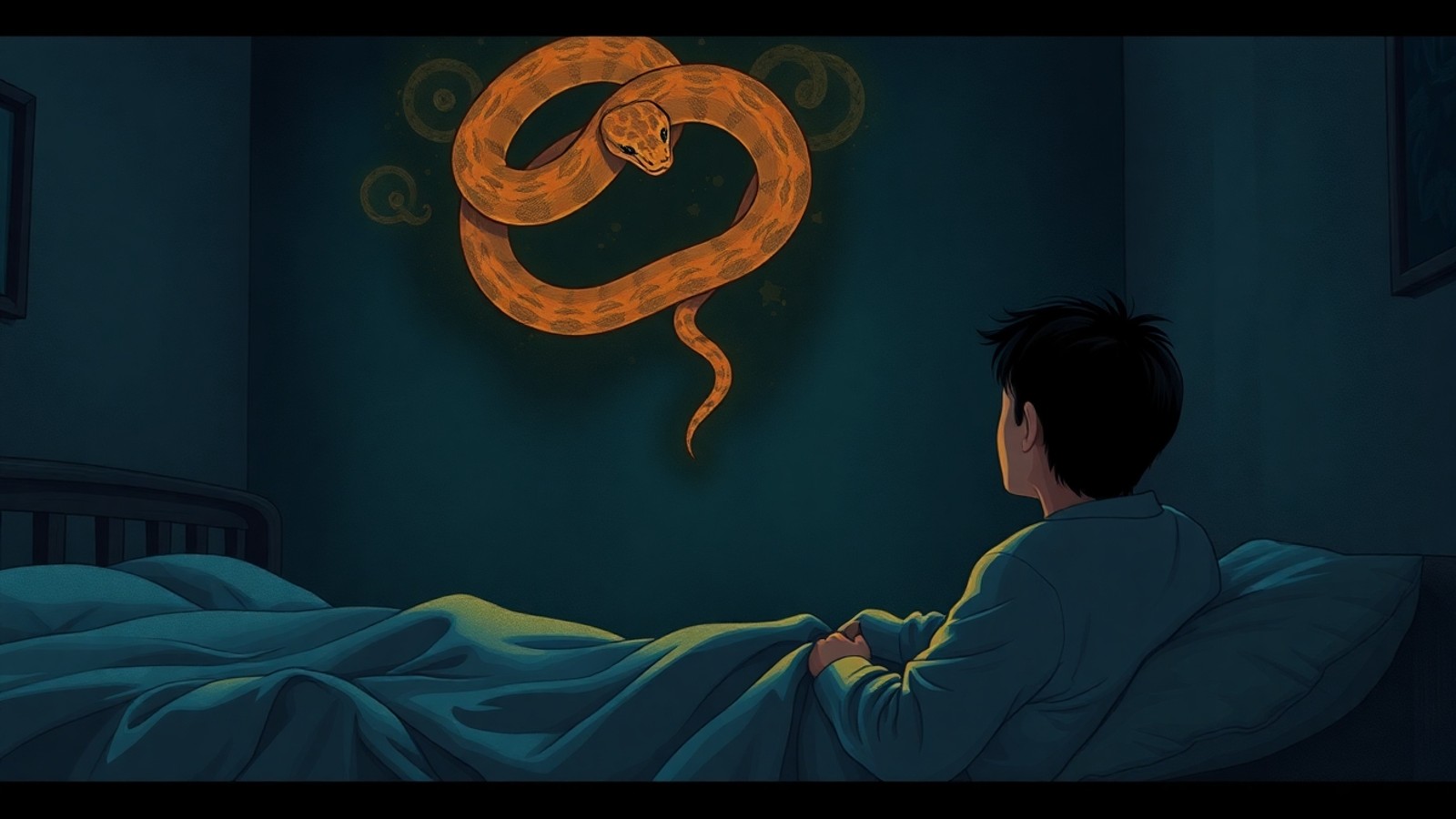 sonho com cobra reflexao no quarto
