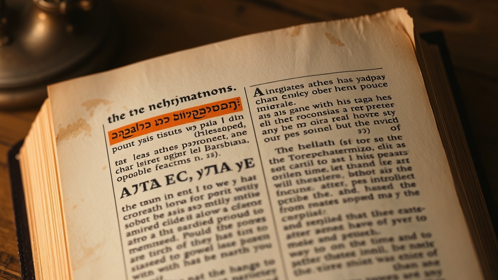 tetragrama sagrado manuscrito hebraico
