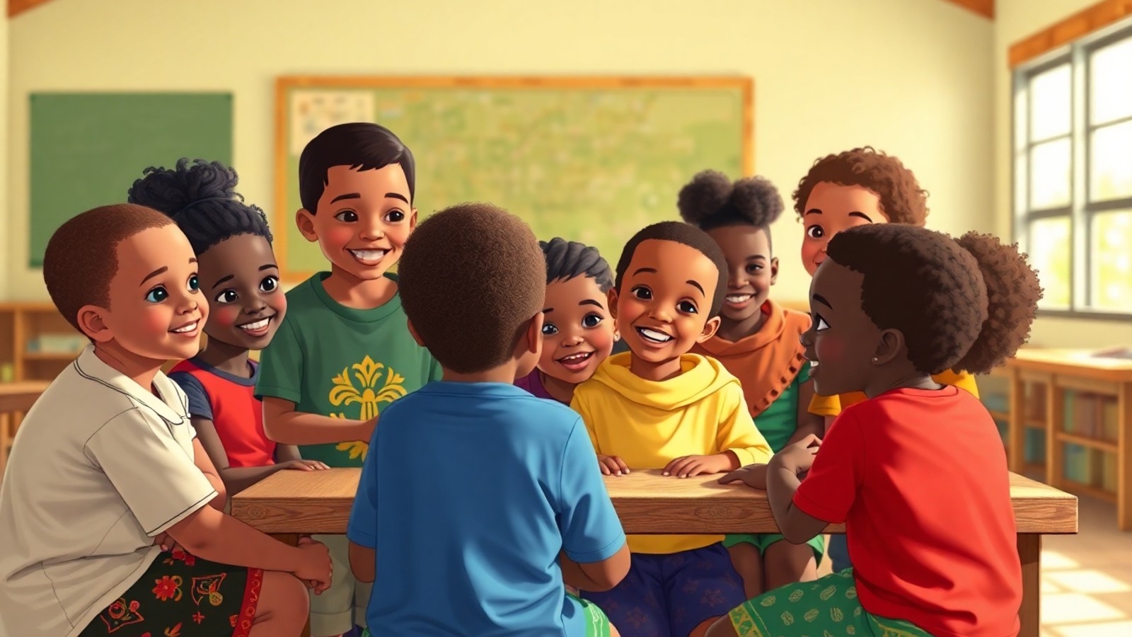 ubuntu para criancas na sala de aula