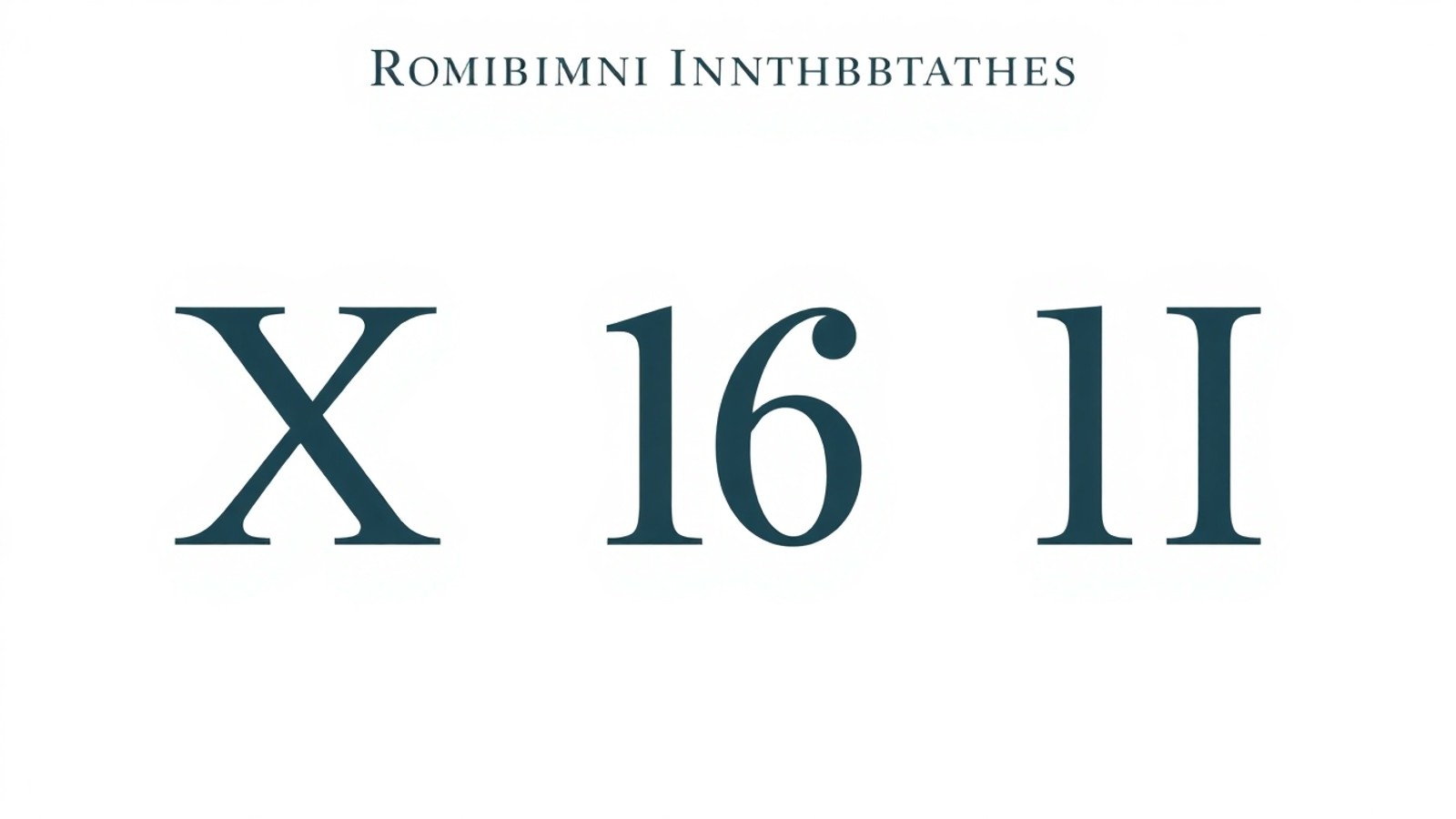 Significa XVI? Entenda o número romano 16