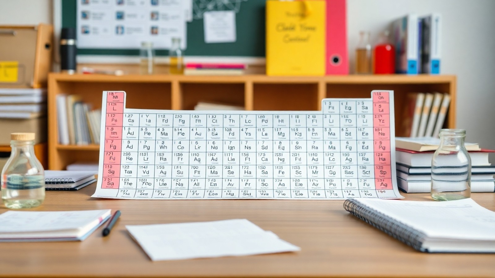 tabela periodica imprimivel mesa estudo