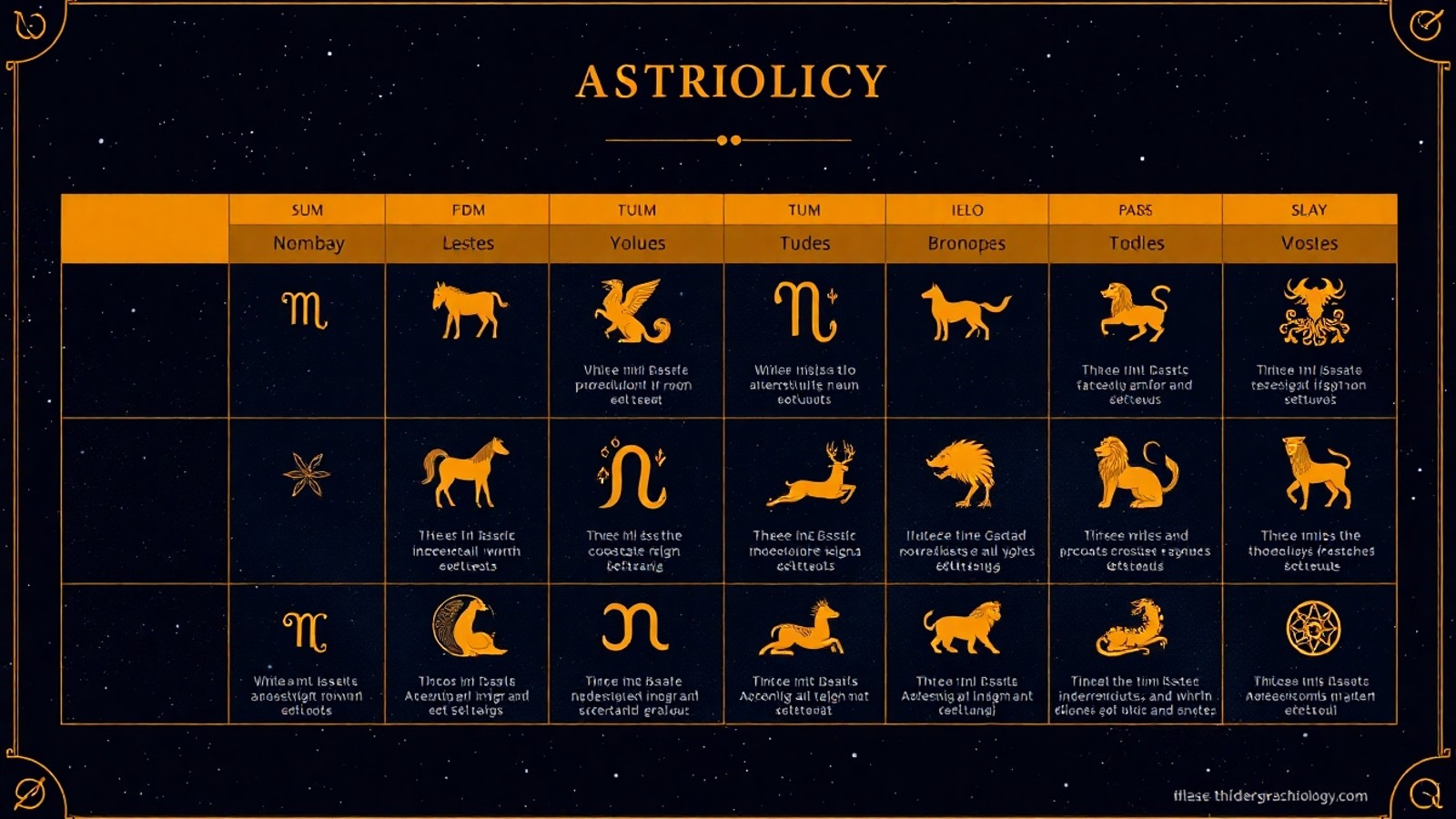 Tabela de Signos: Datas, Características e Guia Completo
