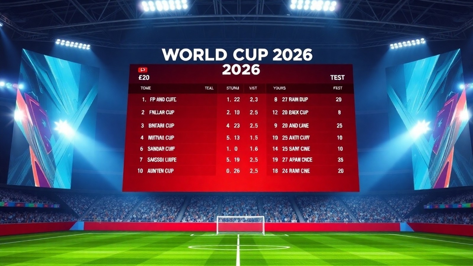 copa do mundo 2026 placar tabela