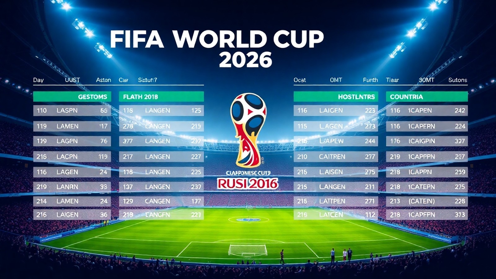 tabela jogos copa 2026 calendario geral