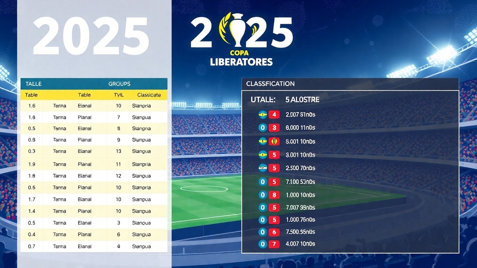 tabela libertadores 2025 grupos classificacao