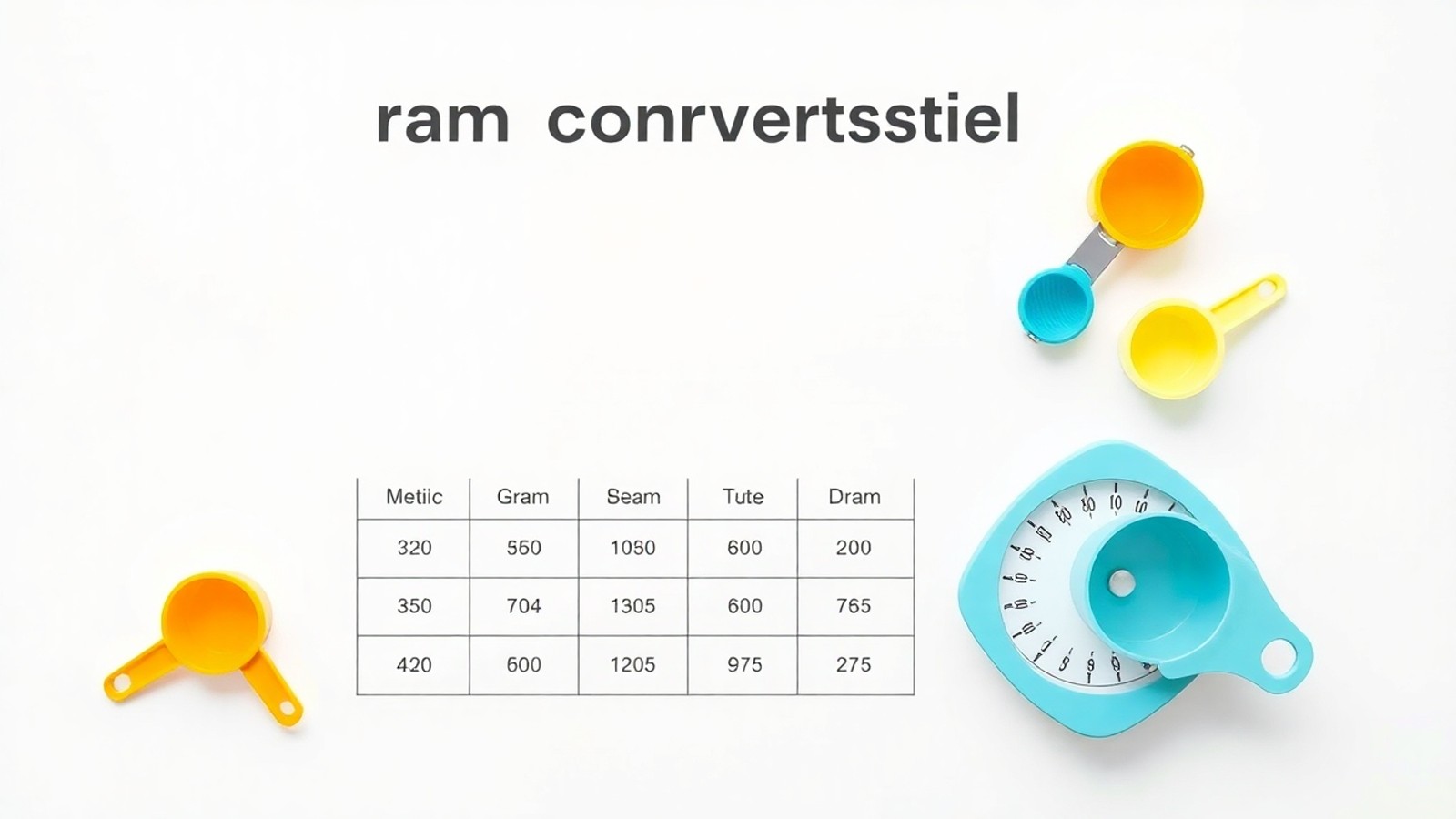tabela conversao gramas kitchen scale