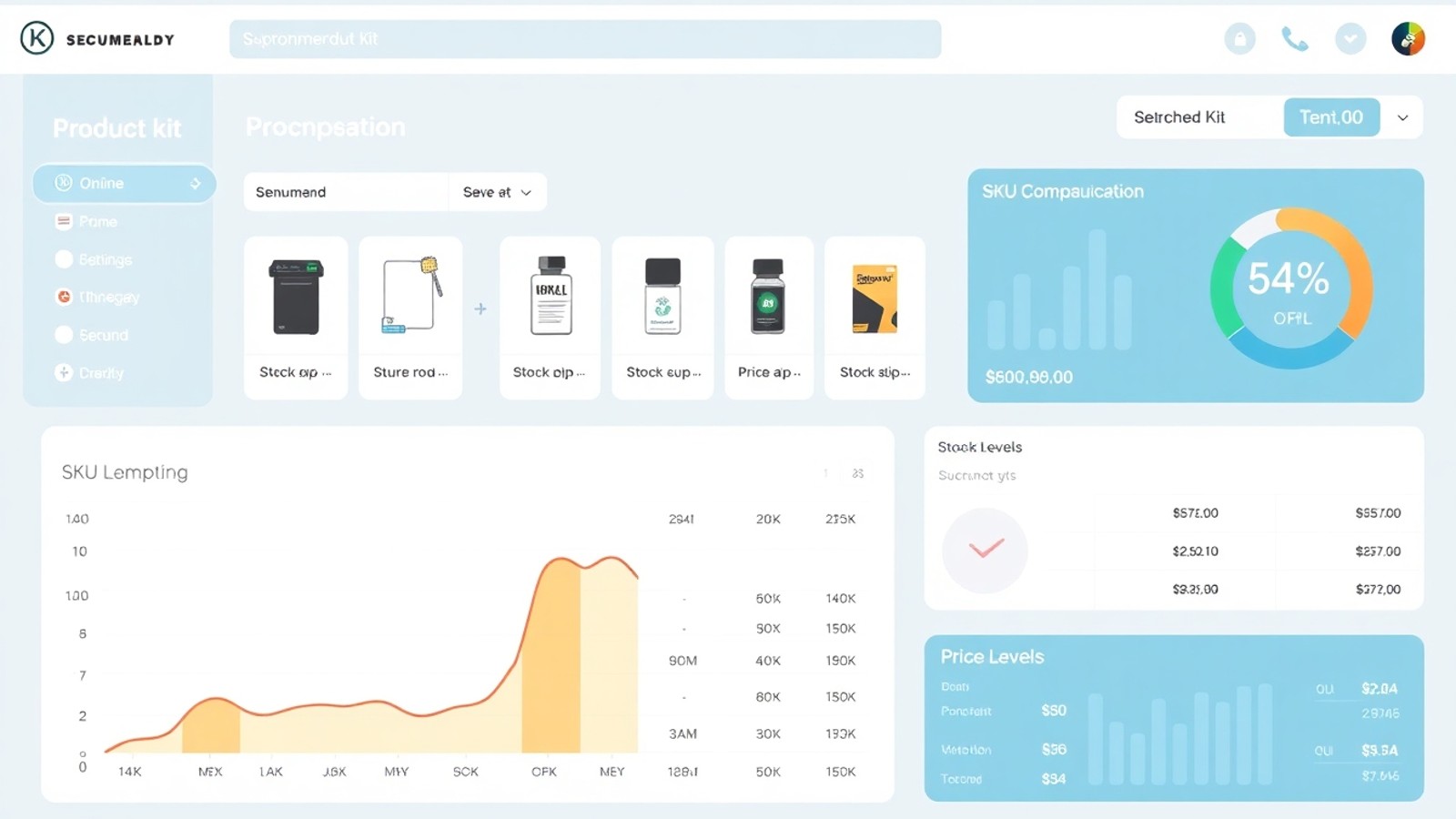consultar kit de produtos dashboard