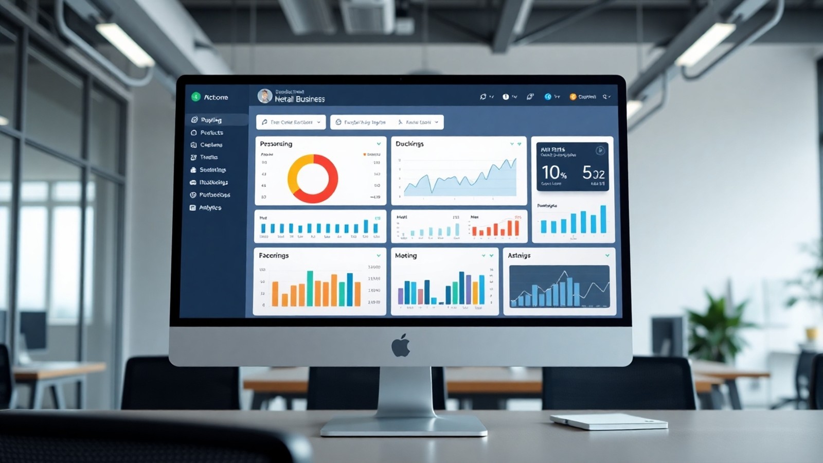 dashboard empresarial painel controle