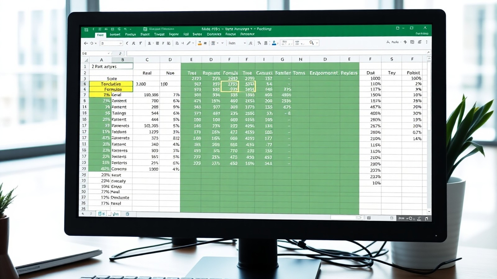 excel planilha formulas celulas analise