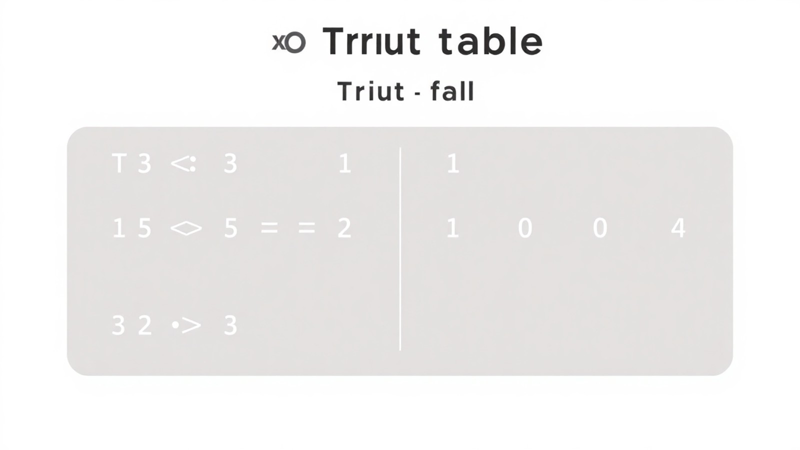 infografico tabela xor