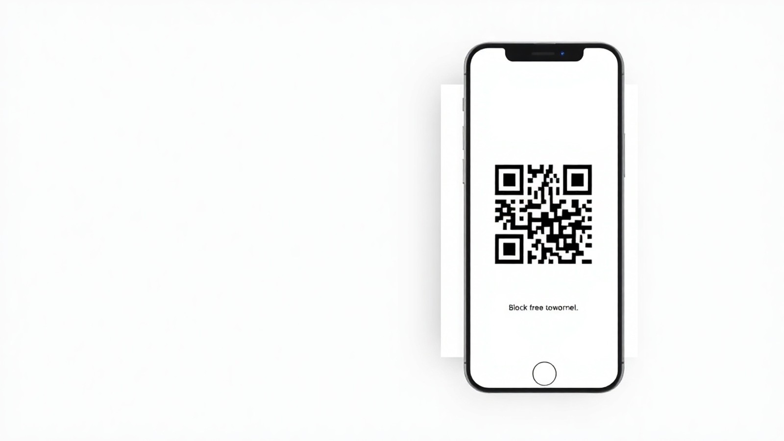 qr code celular escaneando poster