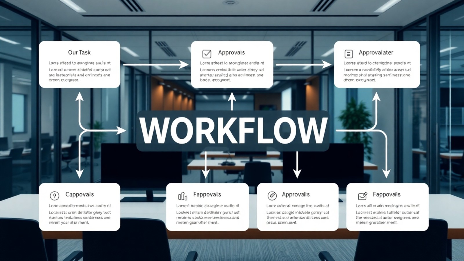 significado workflow infografico corporativo